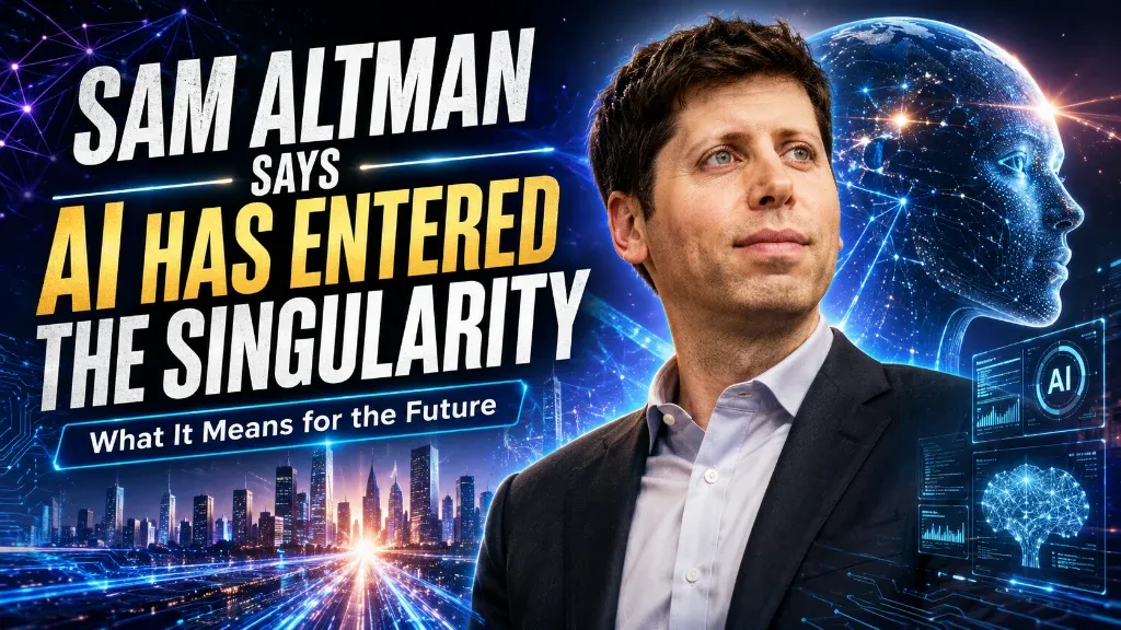 Sam Altman Says AI Has Entered the Singularity — What It Means for the Future