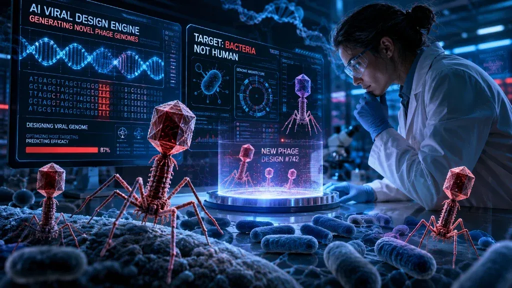 AI Creates Working Viruses for the First Time, Sparking Medical Hope and Biosecurity Fears