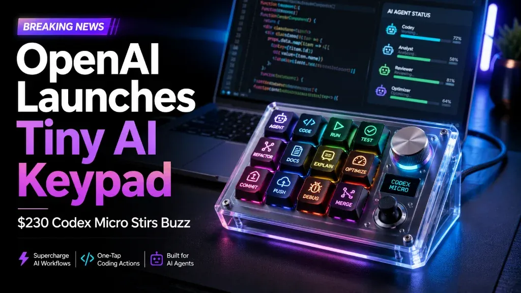 OpenAI Launches Codex Micro: New $230 AI Keypad for Developers