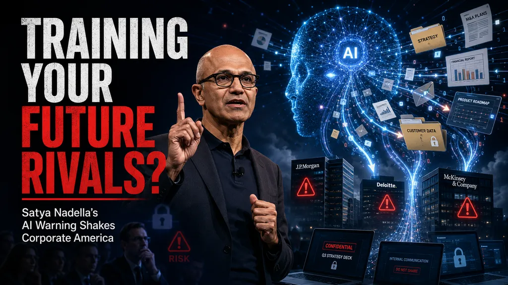 Satya Nadella Drops AI Bombshell! Companies May Be Secretly Training Their Future Rivals