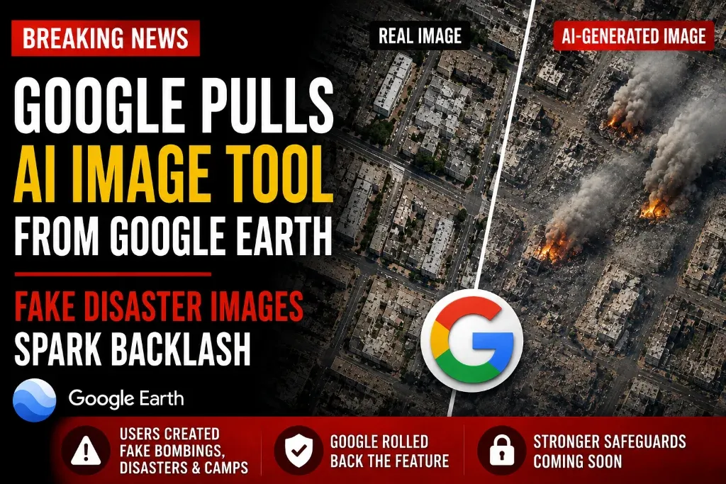 Google Pulls Google Earth AI Image Generator After Fake Disaster Images Spark Backlash