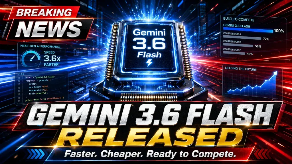 Google Releases Gemini 3.6 Flash: Faster, Cheaper AI Model Takes Aim at Rivals